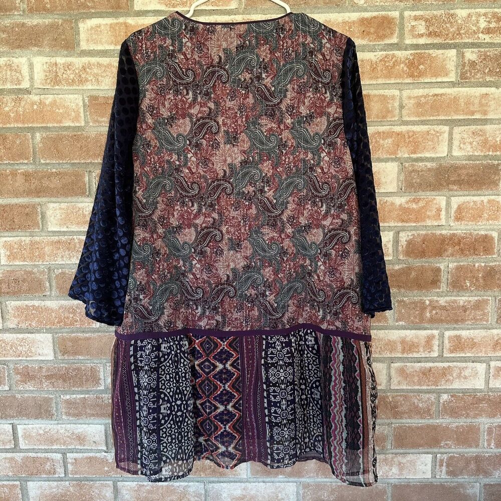 Soft Surroundings Patterned Embroidered Patchwork Tunic - Picture 7 of 8